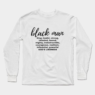 Black Man (B) Long Sleeve T-Shirt